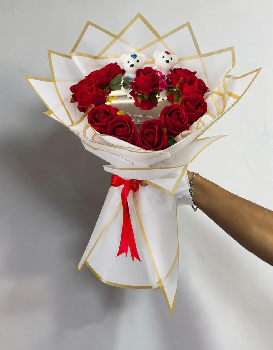 Aksaray aynalı ayılı buket